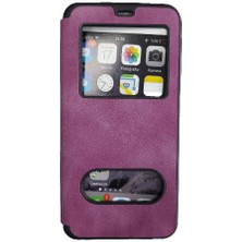 General Mobile Gm 20 Pro (G501) Uyumlu Kapaklı Gizli Mıknatıslı Magnum Kılıf Mor
