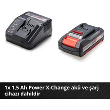 Einhell Akülü Vidalama TC-CD 18/35 Li (1x1,5 Ah) Power X-Change (Lityum-İyon, 18 V, hız kontrolü, LED aydınlatma, yumuşak tutuş, 1,5 Ah PXC akü, şarj cihazı + saklama kutusu dahildir) - 4513914