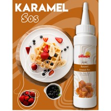 Güllüoğlu Karamel Sos - Waffle& Krep& Pankek& Tatlı& Dondurma& Kruvasan& San Sebastian Sos - 300 Gr / 225 ml