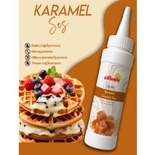 Güllüoğlu Karamel Sos - Waffle& Krep& Pankek& Tatlı& Dondurma& Kruvasan& San Sebastian Sos - 300 Gr / 225 ml