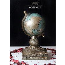 Şık Mavi Dünya Küresi Dekoratif Obje, Hediye ve Süs Eşyası