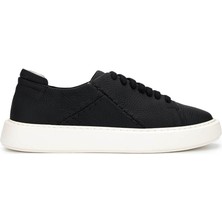 Tamer Tanca Erkek Hakiki Deri Siyah Floter Sneakers & Spor Ayakkabı 1093 1335 Erk Ayk Y25 Sıyah Fltr