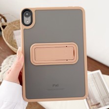 Apple iPad Air 11 M3 (2025) Uyumlu Yatay Stand Olabilen Antishock Köşe ve Kamera Korumalı Arka Yüzeyi Mat Threxi Kılıf A3266 A3267