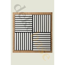 Dekobase 40X40 Açık Gri Renk Akustik Ahşap Duvar Paneli
