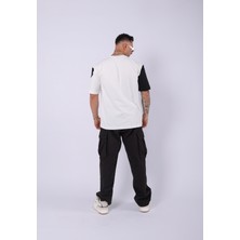 Unisex Özel Tasarım Parçalı Oversize T-Shirt