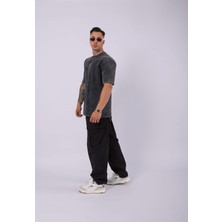 Unisex Özel Yıkamalı Positive Oversize T-Shirt