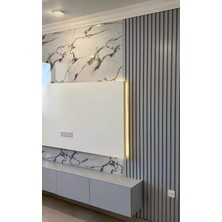 Dekobase 100 x 240  cm  Açık Gri Renk Akustik Ahşap Duvar Paneli