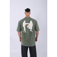 Unisex Özel Tasarım Yıkamalı Oversize T-Shirt
