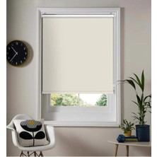 Krem Zebra Stor Güneşlik Perde (Alüminyum Kasa)
