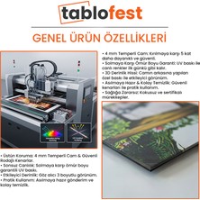 Atatürk ve Imza Anı - Tarihi Belge Hazırlarken Cam Tablo