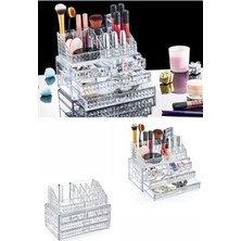 About The Perfect Çok Bölmeli Makyaj Düzenleyici Seti, Çekmeceli Organizer, Şık ve Fonksiyonel Tasarım