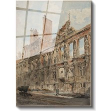 Richard Parkes Bonington - Tarihi Çeşme Cam Tablo