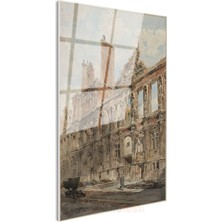 Richard Parkes Bonington - Tarihi Çeşme Cam Tablo