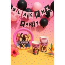 Blackpink Temalı Parti Seti - 8 Kişilik Kağıt Tabak ve Bardak Takımı | K-Pop Doğum Günü Seti ve Doğum Günü Süsleri (Sadece 8 Adet Tabak ve Bardak)