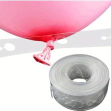 Balon Zinciri Yapma Aparatı - 5 Metre Plastik Şeffaf Balon Zinciri Şeridi Balon Kemeri Aparatı| Parti ve Doğum Günü Süsleme Malzemesi