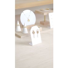 About The Perfect Beyaz Küpe Düzenleyici, Takı Standı, 2'li Organizer, Şık ve Pratik Kullanım