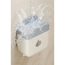 Duvara Monte Tuvalet Kağıdı Kutusu – Su Geçirmez Kapaklı Banyo Kağıtlık, Pratik Organizer
