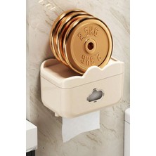 Duvara Monte Tuvalet Kağıdı Kutusu – Su Geçirmez Kapaklı Banyo Kağıtlık, Pratik Organizer