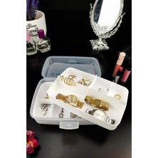 About The Perfect 12 Bölmeli Beyaz Organize Kutu, 2 Lt, Pratik ve Şık Saklama Çözümü