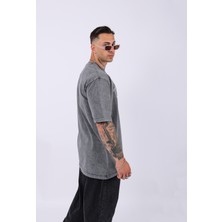 Unisex Tomorrow Özel Yıkamalı Oversize T-Shirt