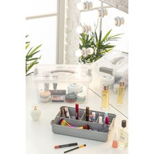 About The Perfect Çok Amaçlı Takı ve Makyaj Düzenleyici, Şeffaf gri, Saklama Kutusu