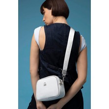 United Colors Of Benetton Kadın Çapraz Çanta Bnt 1585 - Beyaz-A.gri