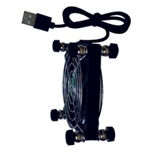 Sakoya Usb Fan 85x85x40 Ayaklı Telli 2 Adet Harici Laptop, Modem ve Tv Soğutucu Ball Bearing sessiz 27 db 3000 rpm