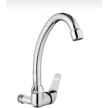Kca Duvardan Tek Su Çıkışlı Mutfak Lavabo Bataryası Musluğu