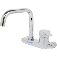 Duvardan Çift Su Girişli Aç Kapa Oynar Borulu Garantili Mutfak Bataryası Musluğu Çeşmesi