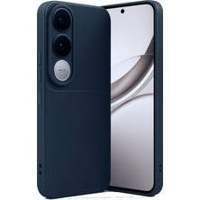 Adige Vivo V50 Lite Kılıf Negro Karbon Desen Silikon + Ekran Koruyucu