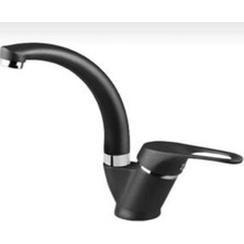 Kca Siyah Krom Mix Lavabo Bataryası Çeşmesi Musluğu