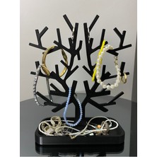 About The Perfect Ağaç Tasarımlı Siyah Takı Standı, Yüzük ve Kolye Organizeri