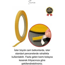 4 mt Güçlü Premium Sineklik Yedek Cırt Bant Pencere Kapı Yapışkanlı Tül Sinek Perdesi Bandı 1 Adet