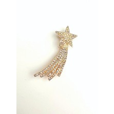 Modex Kayan Yıldız Taşlı Broş