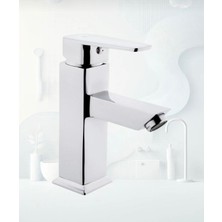 Krom Kare Sabit Aç Kapa Lavabo Bataryası