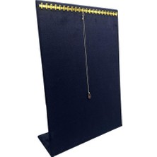 About The Perfect Lacivert Sardunya Kumaş Zincirlik, 24X34 cm Dik Model, Şık ve Kullanışlı Tasarım