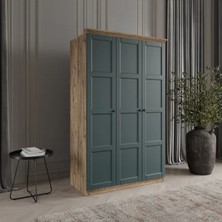 Toprak 3 Kapaklı Bazalı Gardırop Tamamı Mdf