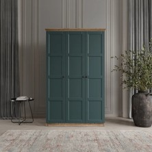 Toprak 3 Kapaklı Bazalı Gardırop Tamamı Mdf