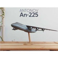 Gri Antonov AN-225 Model Uçak, Dünyanın En Büyük Kargo Uçağı (Büyük Boy)
