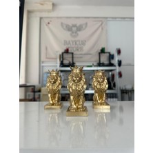 Şık Aslan Figürlü Dekoratif Heykel, Ev ve Ofis Için Güzel Süsleme Seçeneği