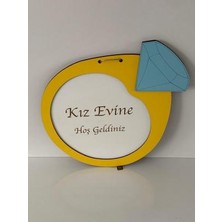 Kız Evi Hoş Geldiniz Kapı Süsü