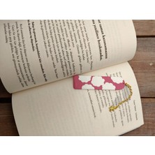 Pinky- Bulut Desenli El Yapımı Polimer Kil Kitap Ayracı