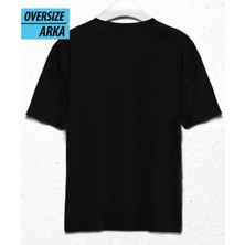 Farklı Frekans Oversize T-Shirt – Tarzı Da Düşüncesi De Özgün Siyah
