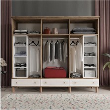 Soho 6 Kapaklı Aytaşı Gardırop Tamamı Mdf