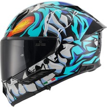 Sway Sw 868 Cannıbal Güneş Vizörlü Parlak Full Face Kask