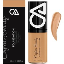 Ca Fondöten 02 Dark (Ultra Kalıcılık, Yüksek Kapatıcılık, Nemlendirme) 30ML,