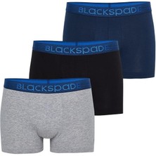 Modern Basics Shorty 3'lü Boxer Siyah-Gri-Lacivert -127 Boxer C2T7N4O9