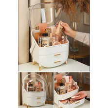 About The Perfect Beyaz Çekmeceli Çok Bölmeli Makyaj ve Kozmetik Düzenleyici