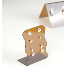 About The Perfect Kahverengi Pleksi Küpelik Organizer Vitrini, Şık ve Fonksiyonel Teşhir Standı