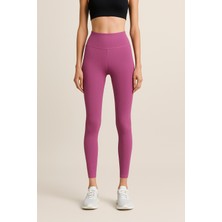 Yüksek Bel Toparlayıcı Ripli Fitilli Spor Kadın Tayt